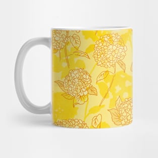 Marigold Spring Hydrangea Mug